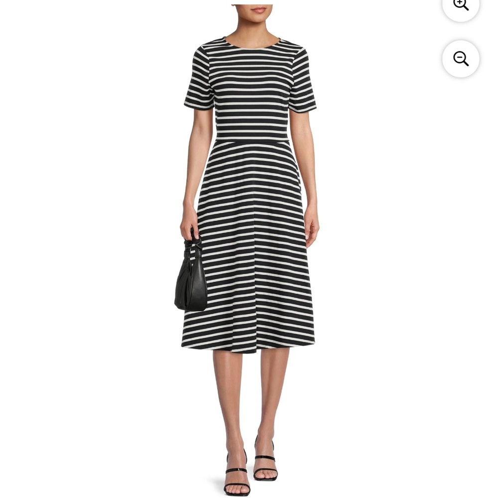 The Get Striped Cut Out T Shirt Dress - Women's Size XL